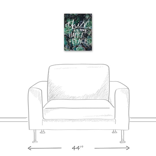 This Is My Happy Place 12" x 16" Canvas Wall Art